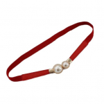 Naiste v&ouml;&ouml;rihma korduvkasutatav dekoratiivne kaasaskantav populaarne p&auml;rlitest pandlaga rihma kaunistus tutvumiseks must