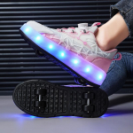 Neljarattalised jooksujalatsid &Uuml;limalt kerge EVA-kummist s&uuml;nteetiline tald &Otilde;pilaste versioon 3&ndash;12 aastat Neljarattalised deformeeruvad kingad 30