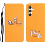 3D Loomakujuline Telefoni&uuml;mbris Funda Samsung Galaxy S24 Ultra S23 FE S22 S21 S20 Plus 5G A55 A15 &Uuml;mbrised Nahast Rahakoti Klappkaas Naised Samsung S23 FE roheline