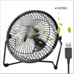 Mini-ventilateur avec usb c&acirc;ble (noir)