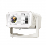 Kodukino Natiivne 4k Kaasaskantav Projektor Ht23 Pro 1080p 650ansi L018 360&deg; Automaatne Fookus Trapetskorrektsioon Android 11 Bt5.0 Wifi6 US PLUG valge