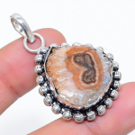 Solar Quartz Handmade 925 Sterling Silver Jewelry Pendant 1.65 z1e86