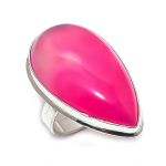 Pink Lace Agate Handmade 925 Sterling Silver Jewelry Ring Size 10 e8r59