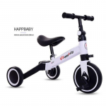 Tasakaaluratas v&auml;ikelastele, lastele vanuses 10 kuud kuni 4 aastat vana, viis-&uuml;hes tasakaalutreening kolmerattaline jalgratas valge