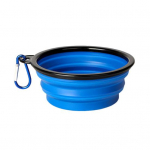 Kokkupandav koerakauss Kaasaskantav reisile lemmiklooma s&ouml;&ouml;gikauss Laiendatav silikoonist lemmikloomatoidu veekauss karabiinkinnitusega jalutamiseks, matkamiseks, telkimiseks