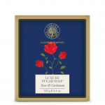 Forest Essentials Roos ja Kardemon Luksuslik Suhkruseep, 125g