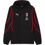 Puma AC Milan SS24 Logo Vabaaja Kapuutsiga Pikkade Varrukatega V&otilde;idus&otilde;idu Vintage Jakk Meeste jakid Must Punane 777716-04 M