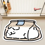 Diatomiitmudast vannituba, kiiresti kuivav, libisemiskindel, kergesti puhastatav, majapidamise tualettruumi uksematt, jalavaip 40x60cm15.7x23.6in