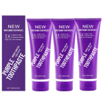 Lilla Parandus hambapasta Eemaldab hambakivi hambakattu V&auml;hendab hammaste kollasust S&uuml;gavpuhastus Plekid Valgendamine Hammaste Suuh&uuml;gieen Hoolitsus 3PCS purple