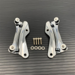 Mootorratta 4-punktiline dokkimisriistvarakomplekt Harley Touring Road King Glide 2014-2022 kroommustaga