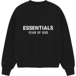Fear of God Essentials Klassikalise l&otilde;ikega fliisist &uuml;mmarguse kaelusega pusa Jet Black Meeste pealisr&otilde;ivad 192AS252040F M gray