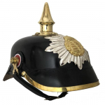 Saksa Preisimaa Baieri Pickelhaube kiiver, Keiserlik ohvitseri naelikuga kiiver, Kantav t&auml;iskasvanute LARP-iks, Cosplay'ks, Ajalooliseks rekonstruktsiooniks