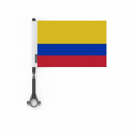 Drapeau - V&eacute;lo - Colombie - 14 x 21 cm - 5 t&uuml;kki - pol&uuml;ester - v&auml;limine