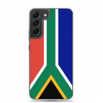 Coque T&eacute;l&eacute;phone &ndash; Samsung &ndash; Galaxy S22 Ultra &ndash; Drapeau Afrique du Sud &ndash; Souple &ndash; mitmev&auml;rviline