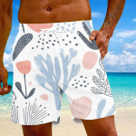 Meeste moe Hawaii mustriga elastse v&ouml;&ouml;kohaga vabaaja joogap&uuml;ksid rannap&uuml;ksid L sinine