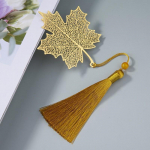 1 tk Lotus Leaf Vein Metal J&auml;rjehoidja Hiina stiilis loomingulised j&auml;rjehoidjad Tutt ripats &otilde;pilastele kingitus messing Tutt kooli kirjatarbed Maple leaf
