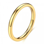 2mm 4mm 6mm titaanist s&otilde;rmus meeste naiste 14K kullatud kupliga k&otilde;rgpoleeritud pulmapael Unisex Comfort Fit Suurus 3-13,5 10