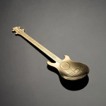 Loominguline roostevabast terasest kitarr lusikas kohvilusikas koogi magustoit lusikas muusikabaar lusikas kaaslane kingitus kruus lusikas