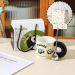 Panda keraamiline veetass kruus p&uuml;hade kingikomplekt &uuml;lit&auml;pne multifilm kohvitass s&uuml;nnip&auml;evakingitus suveniir 301-400ml