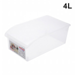 L&auml;bipaistvast plastikust k&uuml;lmkapp toiduainete hoiukarp konteiner k&uuml;lmik sahtel riiul majapidamisk&ouml;&ouml;k sahver organiseerimiskarp 4L