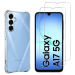 Coque antichoc pour Samsung Galaxy A17 5G et 2 Verres Tremp&eacute; Film Protection Ecran Phonillico&reg;