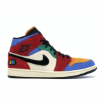 Sinine The Great x Air Jordan 1 Mid Fearless Meeste Tennised Mitmev&auml;rviline Musliin Varsity-Punane CU2805-100 44