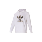 Adidas Originals Trefoil Leopardi Prindiga Logoga Huppar Meeste &Uuml;ler&otilde;ivad Valge GT4361 L