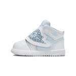 Air Jordan Sky Jordan 1 TD Sinakasvalge Beebi Tossud Valge J&auml;&auml;sinine BQ7196-411 23.5 gray