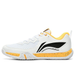 Li-Ning Ground Flying II Lite Hingavad libisemiskindlad madalad sulgpallijalatsid Unisex Jalatsid Valge Kollane AYTT003-3 35⅔