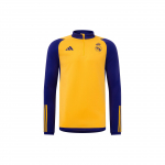 Adidas Real Madrid Tiro 23 meeste poolpika lukuga treenings&auml;rk, kollane IQ0543 XXXL