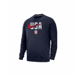 Nike &uuml;hev&auml;rviline &uuml;mmarguse kaelusega kirjaga dressipluus meestele Dressipluus tumesinine M33778OXNAV-USA M