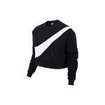 Nike Sportswear Swoosh Fliisist &Uuml;mmarguse Kaelusega Puseroog Naistele Puseroog Must CV8654-010 XL