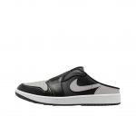 Air Jordan 1 Mule Golf Shadow Unisex tossud Must Keskmine Hall Valge FJ1214-003 44