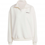 Adidas Originals Suede &Uuml;legabariidiline Huppar Br&auml;ndilogoga V&auml;litingimustes Vabaaja Spordi Pullover Pikkade Varrukatega Naiste huppar Han-Jade-White IX7417 L