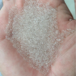 Kattega klaasist mikrohelmed teekattem&auml;rgistuseks Glass Microbeads