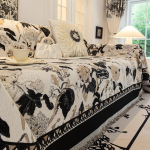 French Entry Lux &scaron;enill diivanir&auml;tik Four Seasons universaalne k&otilde;ikeh&otilde;lmav universaalne kriimustusvastane kvaliteetne diivanipadja diivanikate 180*130cm