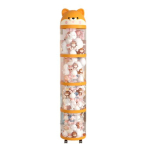 T&auml;istopitud loomade hoiutoru T&auml;istopitud nukkude korraldaja ratastega L&auml;bipaistev pl&uuml;&uuml;sist m&auml;nguasjakorv kaanega lasteaeda magamistuppa m&auml;ngutuba Four Layer beige