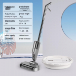 Juhtmevaba k&auml;eshoitav vaikne elektriline k&otilde;ik-&uuml;hes p&otilde;randapesumasin ja tolmuimeja mopp h&otilde;bedane hall v&auml;rv