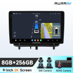 Ossuret Carplay 4GLTE 360Cam Carplay Android Auto Raadio Opel Corsa D 2007-2012 jaoks Auto Infotainment Multimeedia M&auml;ngija GPS Intelligentne Auto Stereo RDS S8 8Core 8G 256G
9inch ADASC2,360C3