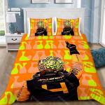 Tekikate Padjap&uuml;&uuml;r Voodipesukomplekt F1 L-Lando N-Norris T&auml;iskasvanud Poiss T&uuml;druk Magamistoa Kaunistus Laste Kingitus &Uuml;heinimese Kaheinimese Suur Suurus EU Single 150x200cm
