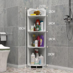 WTEMPO WC-riiul P&otilde;randa t&uuml;&uuml;p Seinanurk Mitmekihiline hoiurest Vannituba WC-vannitoa hoiurest 4 Layer