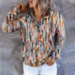 Naiste vabaajamood Vintage Print pikkade varrukatega n&ouml;&ouml;biga Pullover Hoodid Pusad L