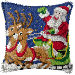 J&otilde;ulup&otilde;der Latch Hook Komplekt J&otilde;uluvana S&otilde;lmepadi Pakend Tikand Latch Hook Komplektid Padjap&uuml;&uuml;ri Komplekt K&auml;sit&ouml;&ouml;ks 43X43cm