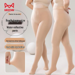Mao Ren Plus Size Fleece-Lined Bare Leg Tights One Size (80-200 jin)