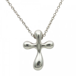 Used TIFFANY&Co. Necklace Small cross Silver925 2.7g Silver El Saperetti