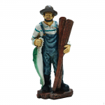 Kaluri kuju figuur lauafiguur kaunistus kodu kaunistus j&otilde;ulukink skulptuur vaik meremees with Fish