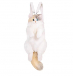 Kolme lillega kass simulatsioon kassinukk nukk nukk pl&uuml;&uuml;sm&auml;nguasi kaltsunukk kass seljakott s&uuml;nnip&auml;evakingitus 50cm 450g