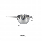 304 roostevabast terasest v&otilde;ijuustu &scaron;okolaadisulatuspann, pika k&auml;epidemega vahasulatuspott, l&otilde;hnak&uuml;&uuml;nal, k&auml;sitsi valmistatud seeb, k&uuml;psetusn&otilde;ud