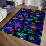 Arcade Stars Bowlinguraja Vaip 90ndate M&auml;nguautomaadi Retro Vaip Libisemiskindel Kodukino Filmiruum P&otilde;himatt M&auml;nguritoa Sisustus Retro Kingitus 80X120CM