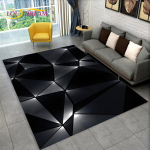 3D abstraktne kaasaegne geomeetrilise illusiooniala vaip, vaibavaip elutoa diivani uksemati sisekujunduseks, lastem&auml;ngu libisemiskindel p&otilde;randamatt 70x100cm(27x39im)